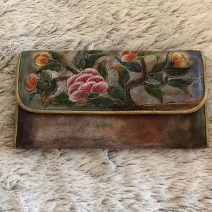 Hand painted long wallet